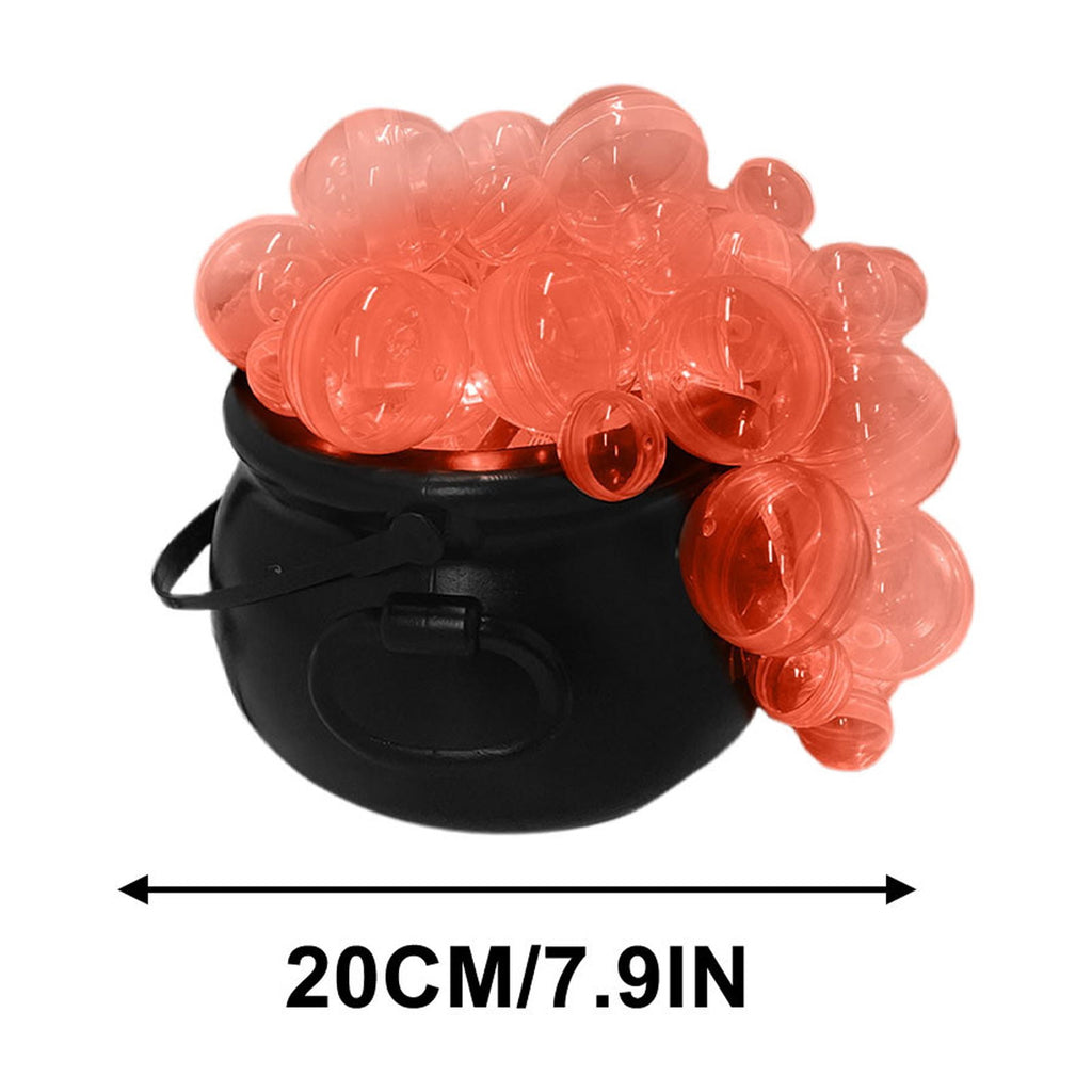 Muecwrye Halloween Decorations Outdoor, Halloween Clearance! Halloween Witches Cauldron with Lights, DIY Bubbling Cauldron Set Decor for Home Porch Outside, Halloween Party Supplies( Without Tripod)