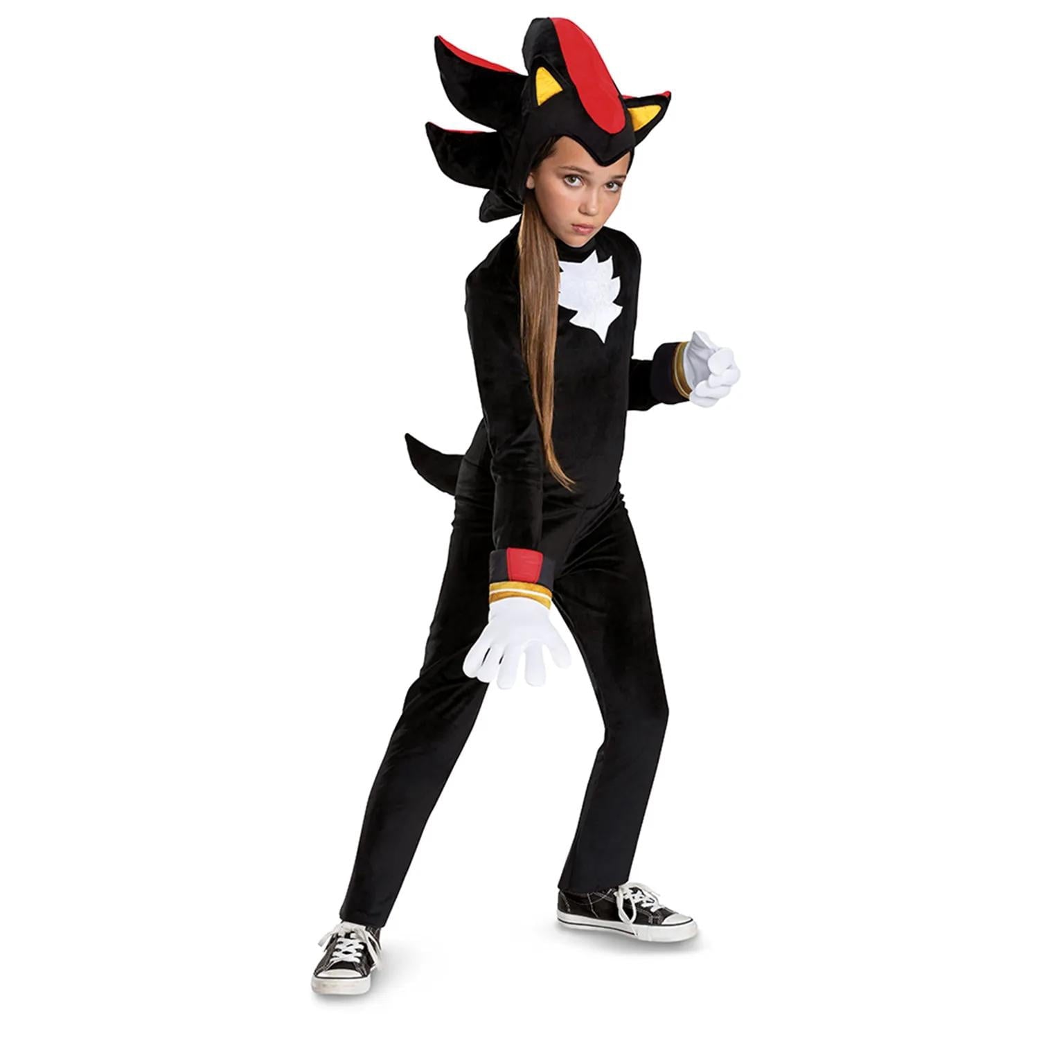 Disguise Boys' Sonic The Hedgehog 3 Shadow The Hedgehog Deluxe - Size 10-12 - Black