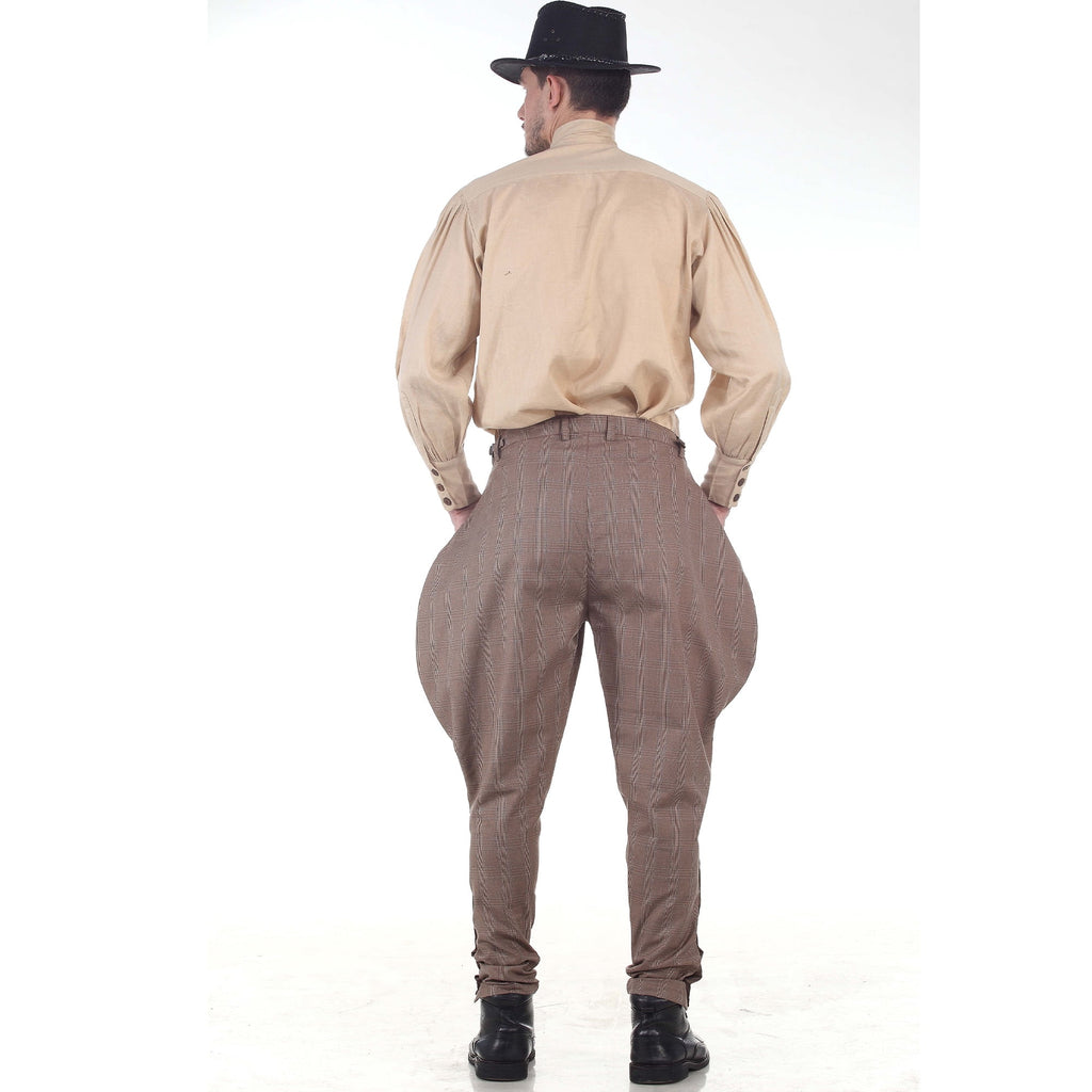 ThePirateDressing Men's Steampunk Victorian Cosplay Archibald Jodhpur Pants - Renaissance & Gothic Costume Trousers