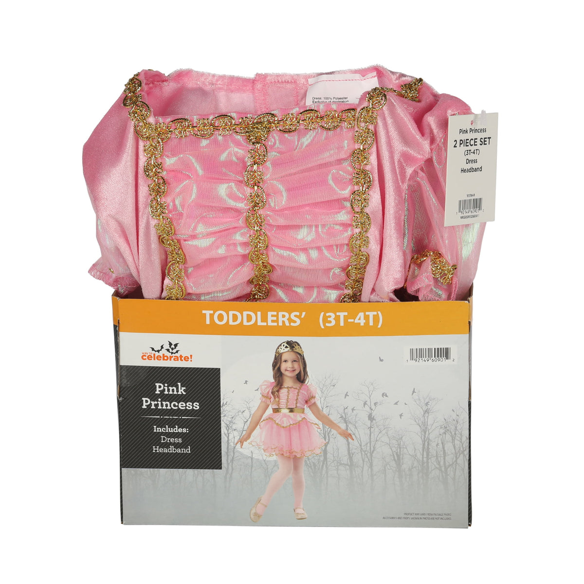 Pink Princess Halloween Costume for Infant, Size 12-18M, by Way to Celebrate