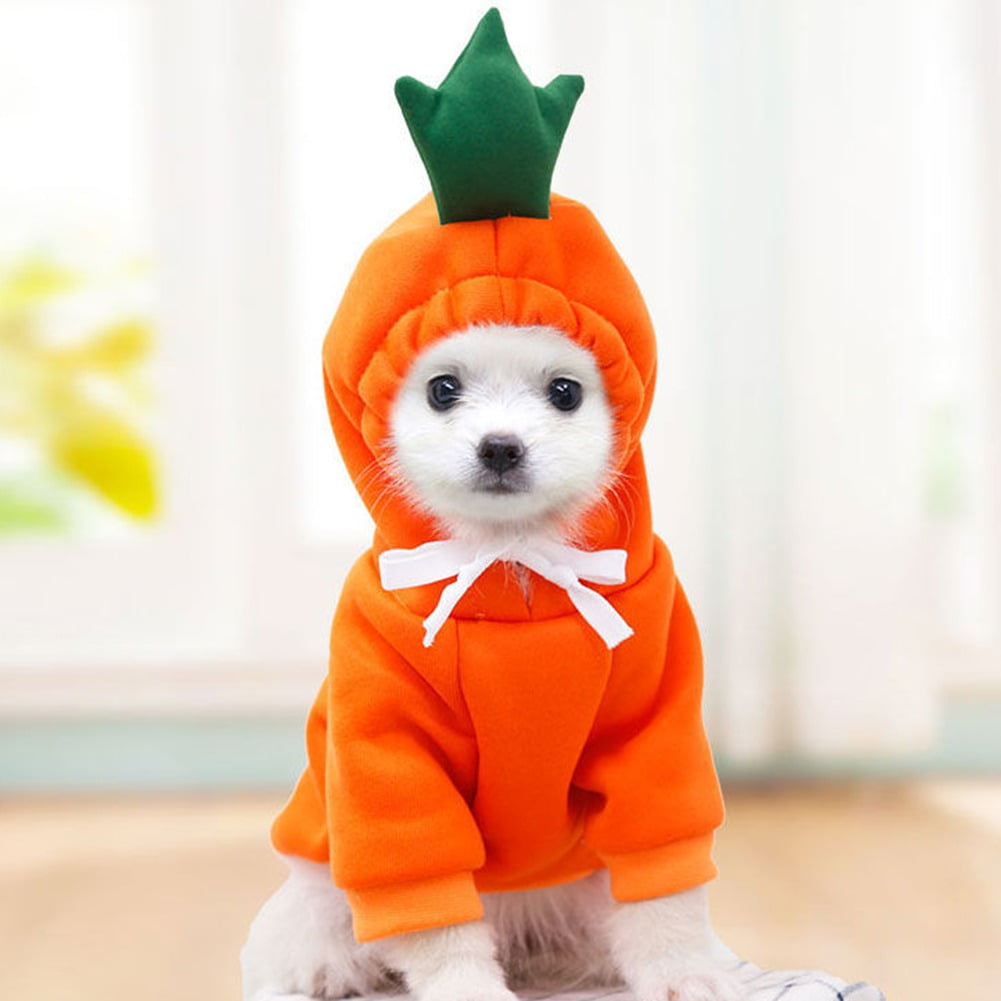 Winter Warm Plush Dog Hoodie, Heart‑Shaped Pet Cosplay Outfit for Small Dogs