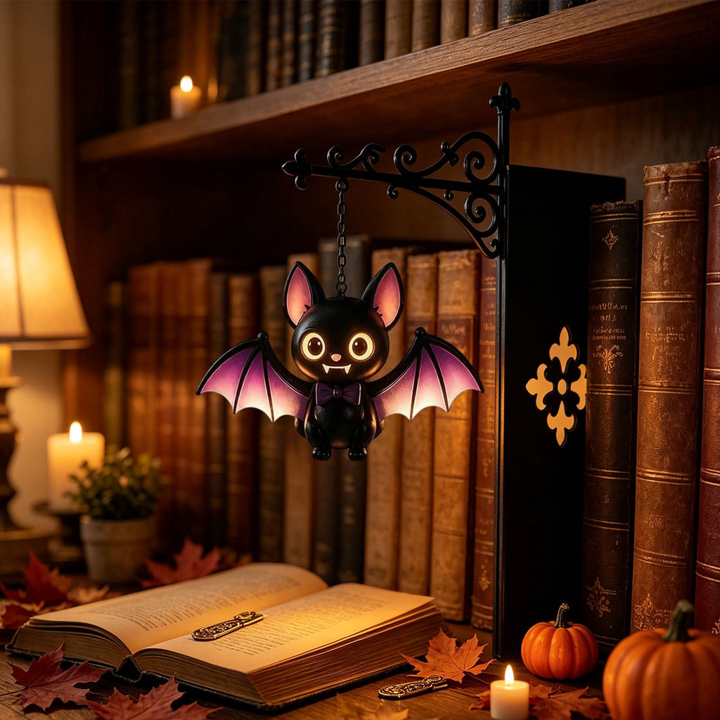 Halloween Ghost Library Lantern Decorative Bookshelf Lighting, Reading Book Shelf Lights for Study Reading Corner Home Library Gift for Book Lovers Bookworms