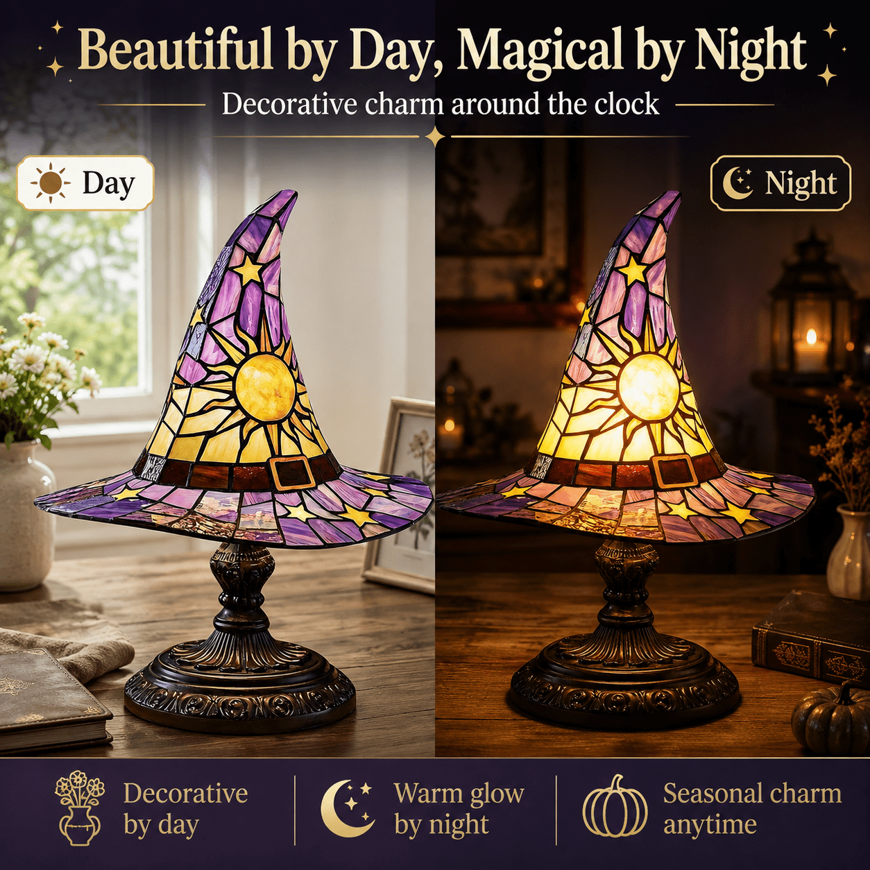 Diceymbol Halloween Decorations and Fall Decor, Halloween Venue Decoration Ghost Props LED Illuminated Ghost Decorations for Tabletop, Mantel, Shelf Indoor Outdoor 9.05 inch