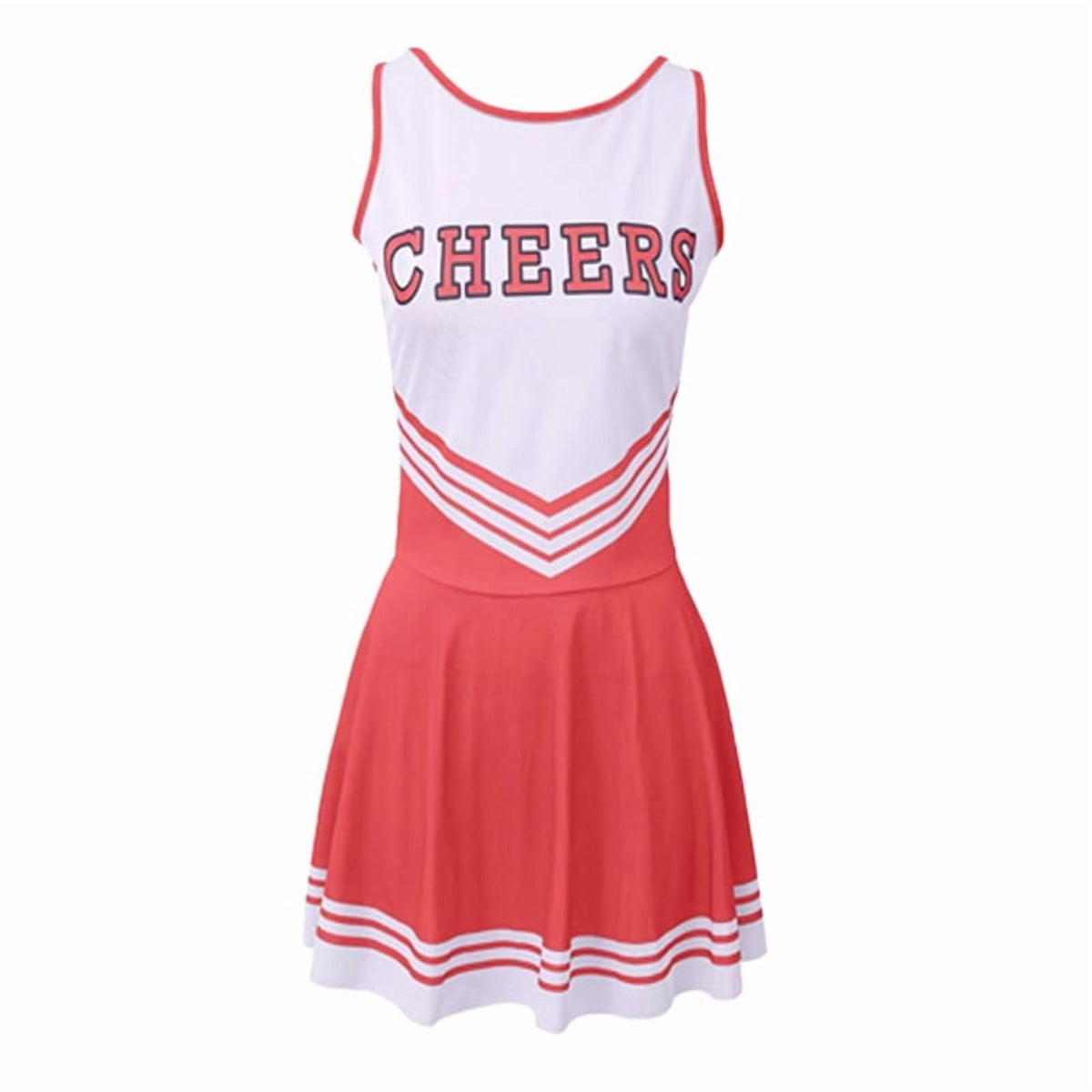Green Girls Cheerleader Costume Outfit Set,Kids Sleeveless Cheerleading Uniform for Party Birthday Halloween