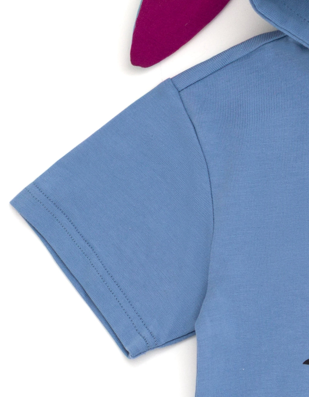 Disney Winnie the Pooh Little Boys' Cosplay Short Sleeve Hooded T-Shirt Eeyore Blue Grey