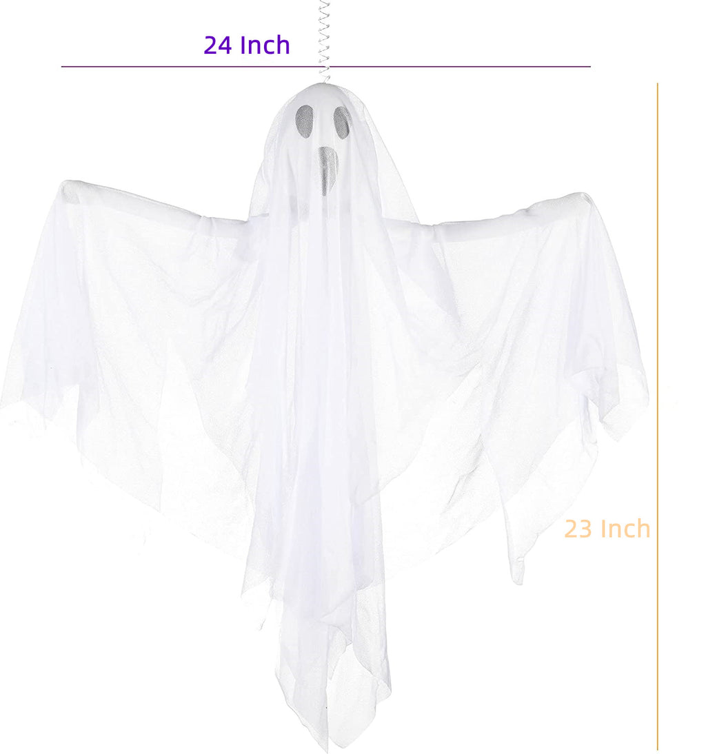 Happiwiz Yard Inflatable, Halloween Hanging Ghosts, 24", 2 Count