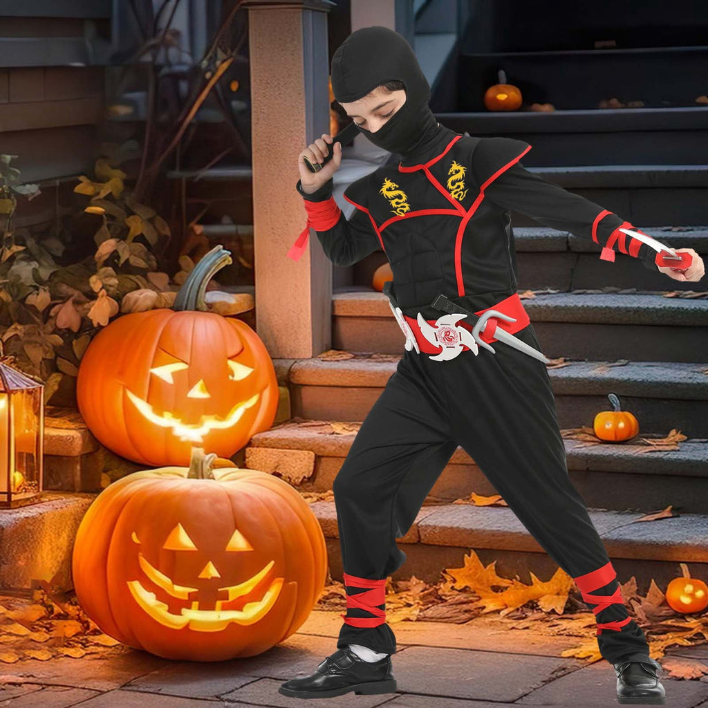 Ninja Costume Kids Ninja Muscle Costumes Boys Ninja Set Accessories Best Children Gift