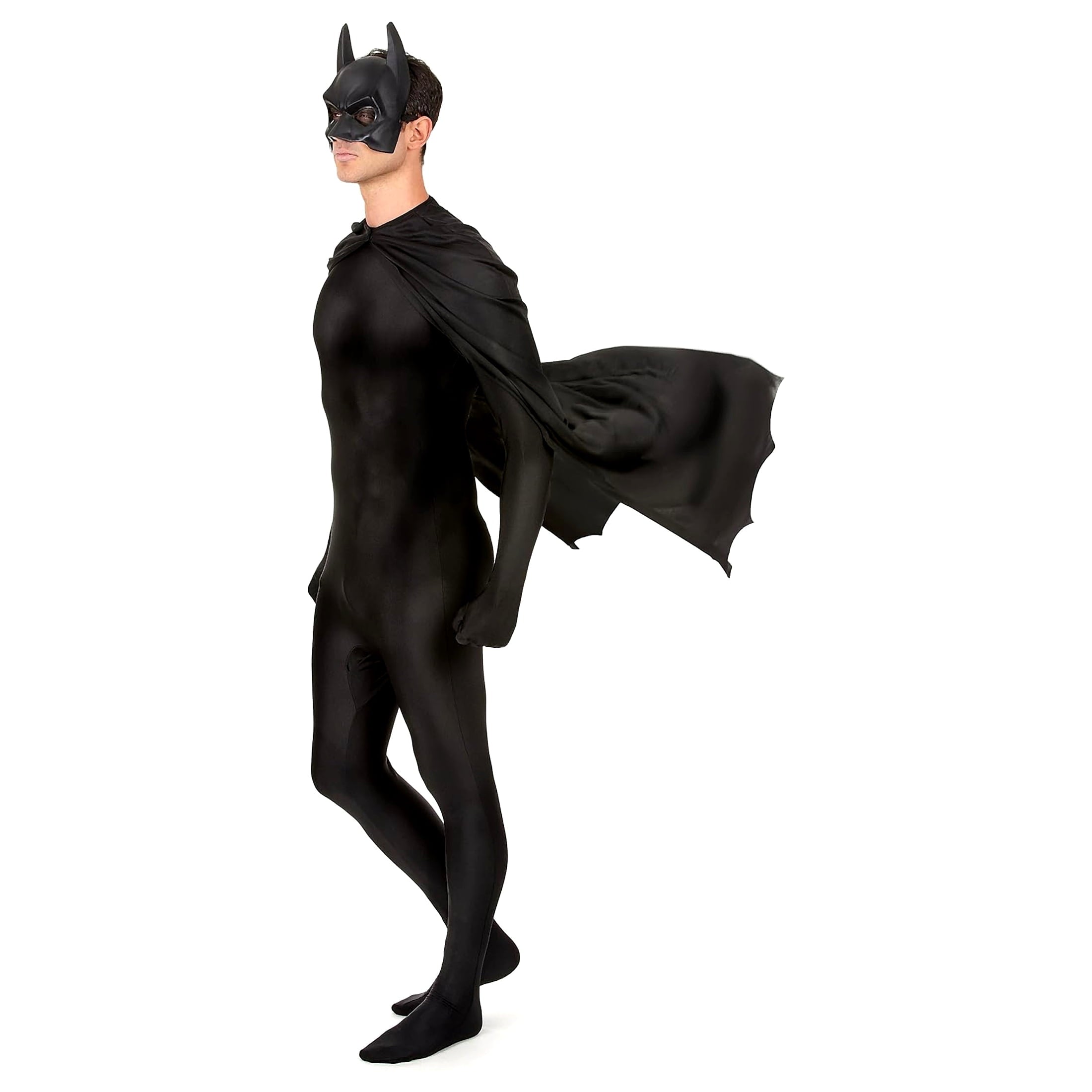 The Dark Knight Rises Batman Mask and Cape Set for Adults by Rubies, Men's One Size