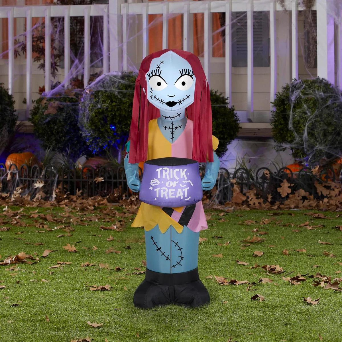 42 Airblown Blowup Inflatable Nightmare Before Christmas Sally with Treat Sack Halloween Outdoor Yard Decoration
