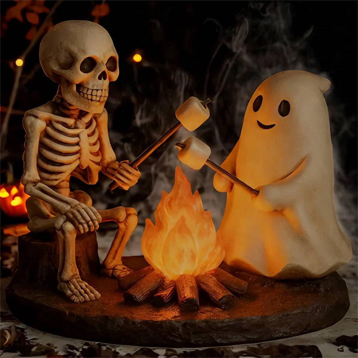 Clearance Halloween Ghost Bubble Bath Lamp, Cute Bathtub Ghost Night Lights for Halloween Decor, Reading Books Nightlight, Halloween Decorations for Indoor Readers & Book Lover Desk Home Party Gifts