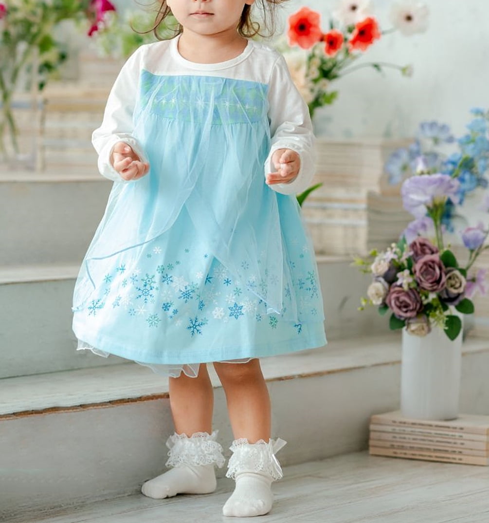 WIBACKER 1-6Y Toddler Girls Princess Costumes Dresses Fancy Dress Up Clothes for Halloween Party Cosplay, Christmas Gift