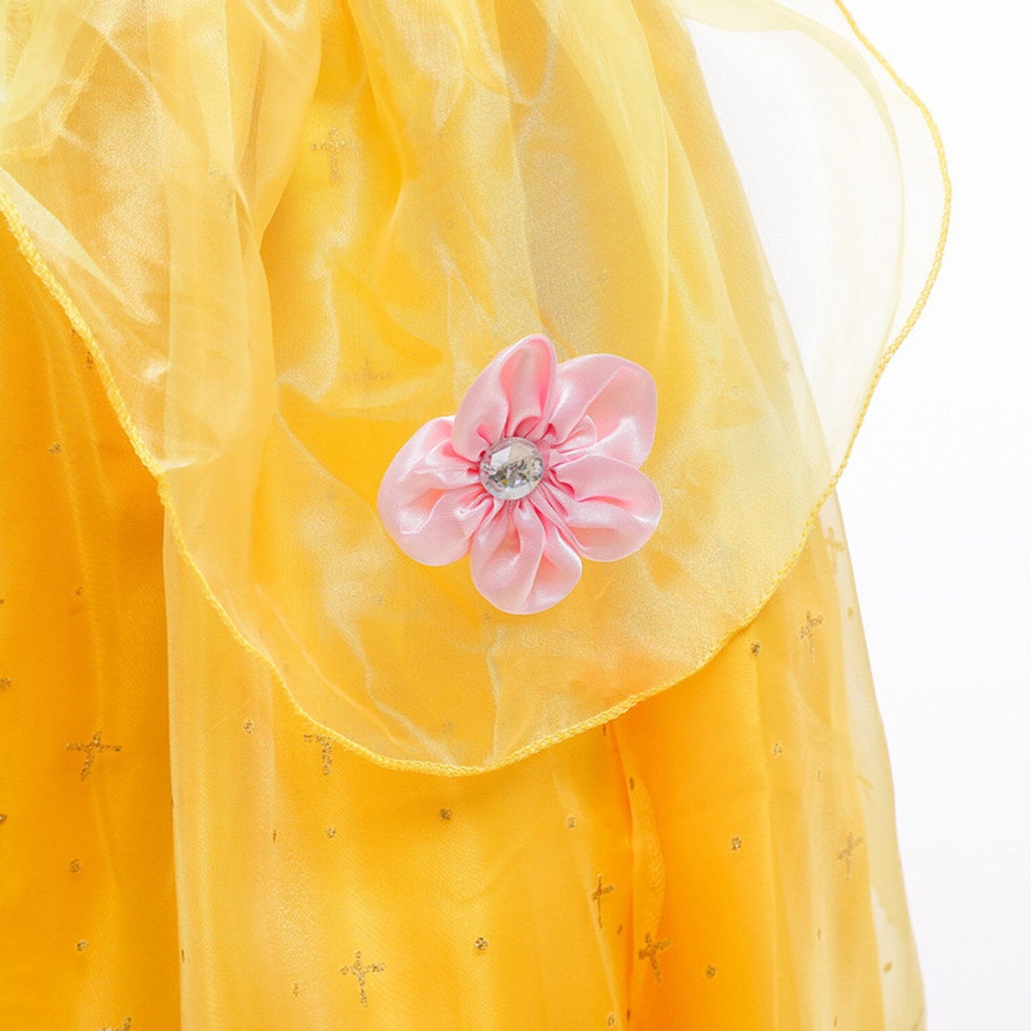 HAWEE Princess Dress up Birthday Party Fairy Yellow Costume for Toddler Girls
