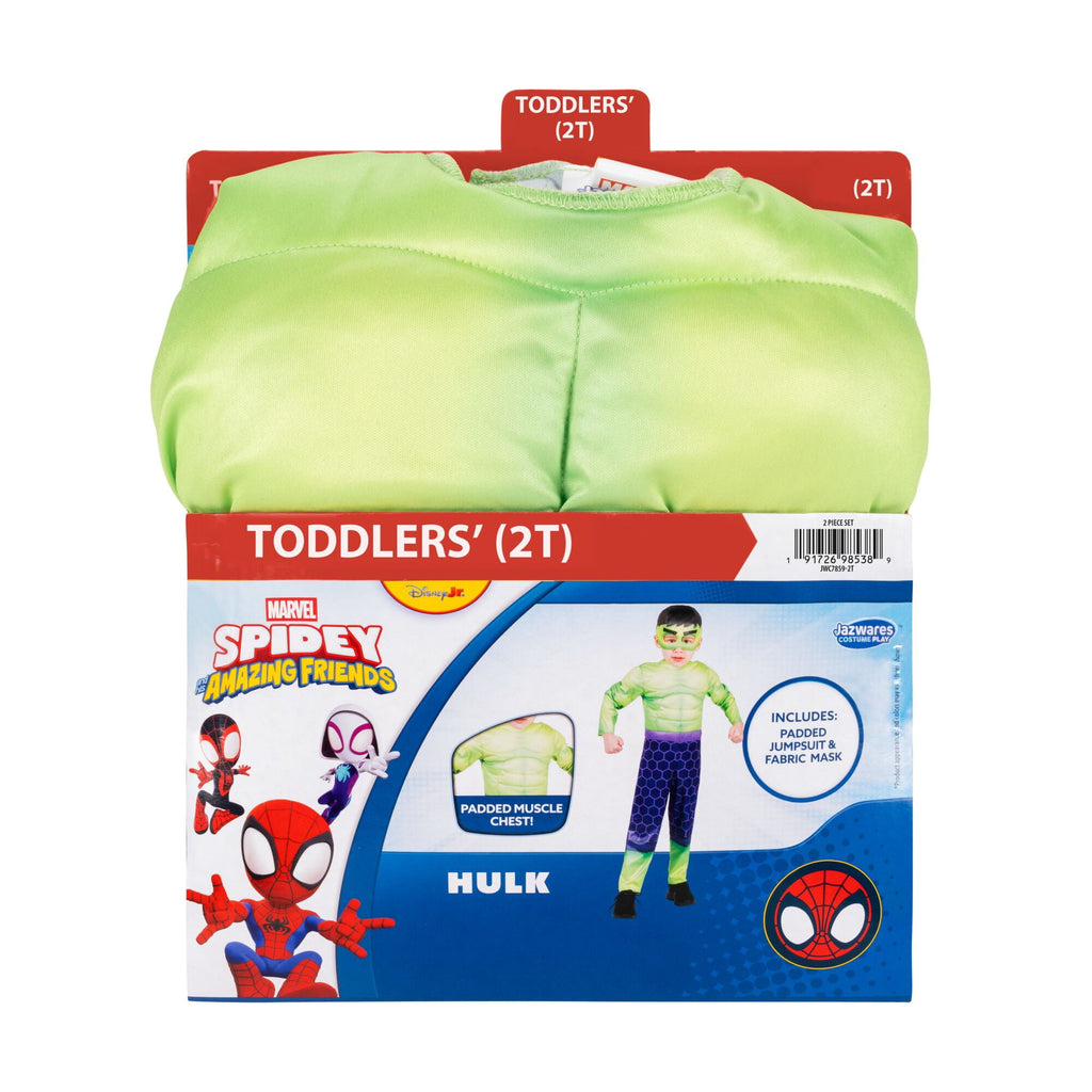 Marvel's Hulk Halloween Costume for Toddler, Size 3-4T, by Jazwares
