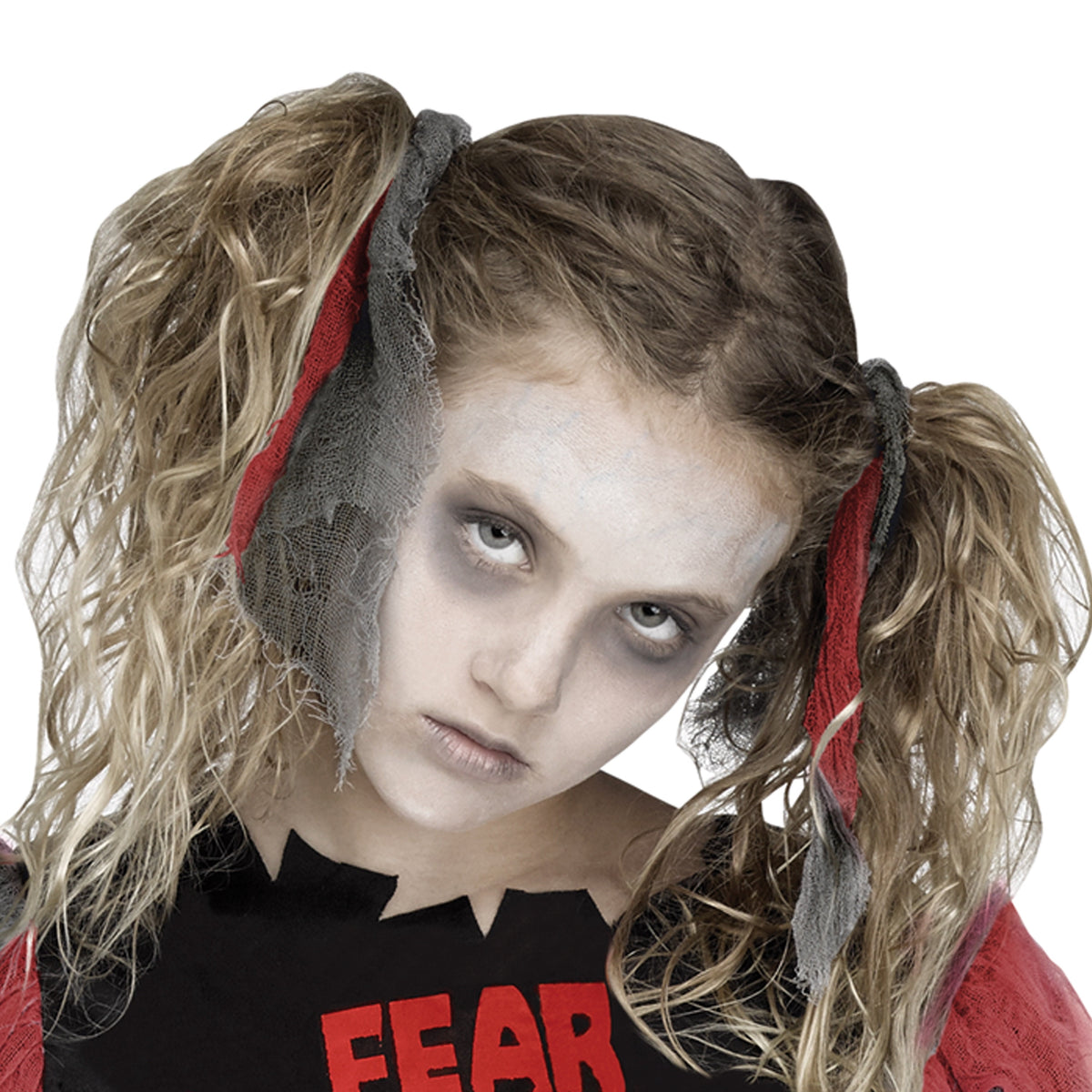 Zombie Fear Leader Halloween Costume for Children, Girl's Size L (10/12), by Way to Celebrate