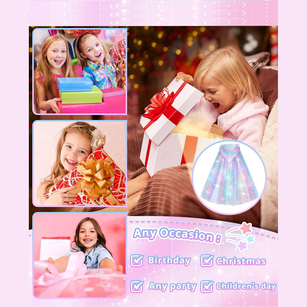 Princess Dress Up for Girls 4-6, Light Up Princess Toys for Toddlers Age 3 4 5 6