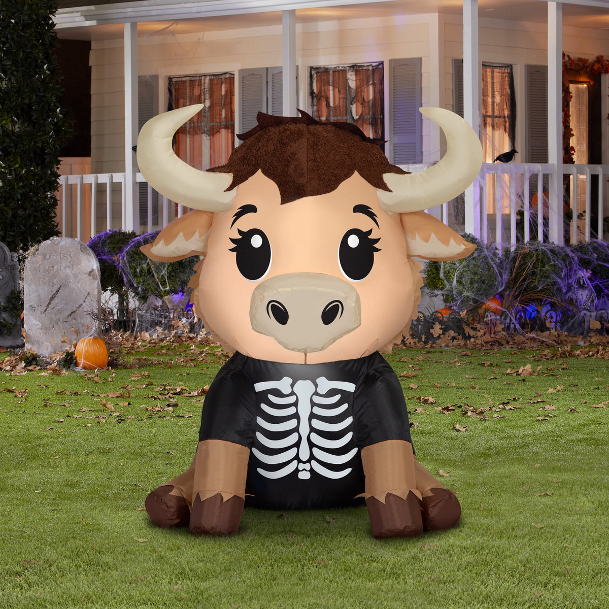 Highlander Cow Airblown Yard Inflatable, Multicolor, 3.5', Halloween by Way To Celebrate