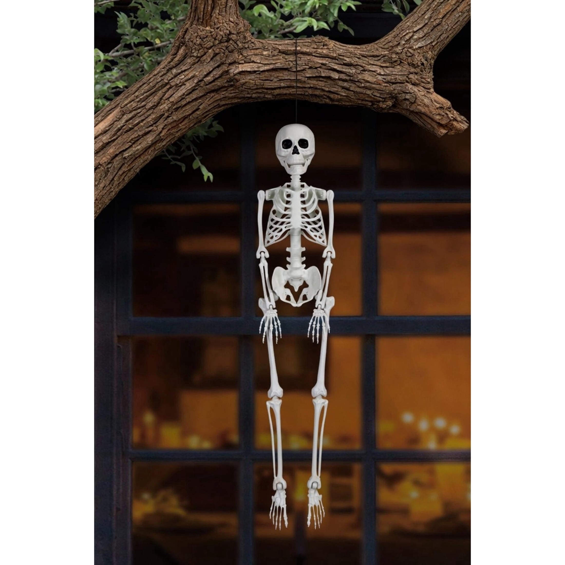 Faux Skeleton Decoration, White, 35", Halloween by Way To Celebrate