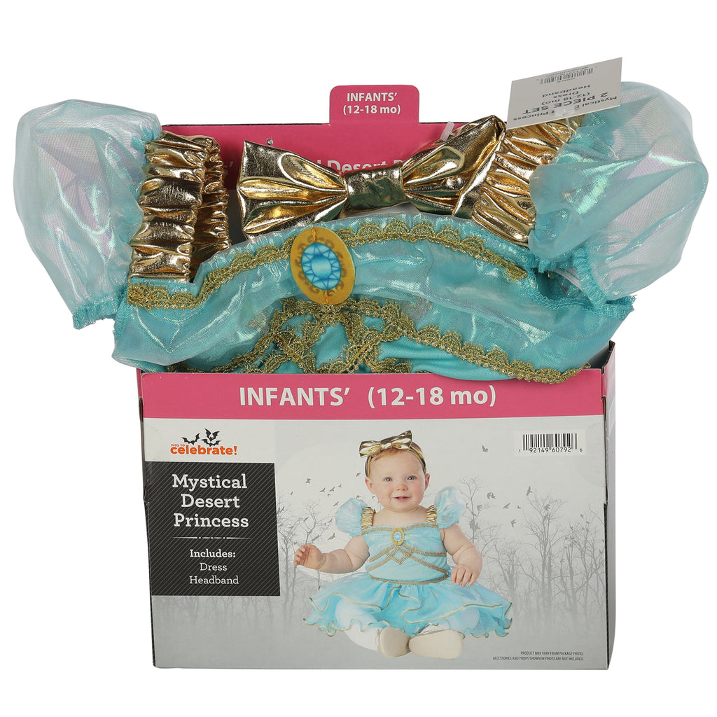 Mystical Desert Princess, Halloween Costume for Toddler, Blue, Size 2T, by Way to Celebrate