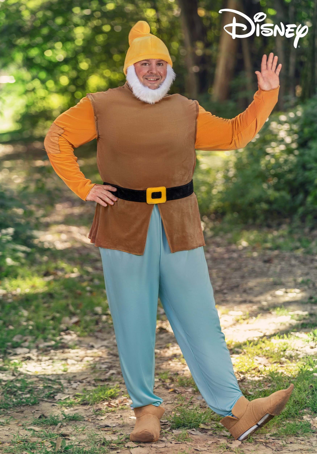Men's Plus Size Disney Snow White Happy Dwarf Costume