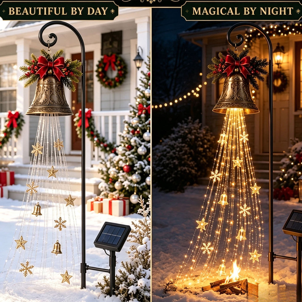 Halloween Witch Cauldron Garden Stake Lights, 2.7Ft LED Color Waterfall-Style Light Flow Flying Witch Garden Stake, Waterproof Weather Resistant Projector Lights for Outdoor Yard, Lawn, Pathway