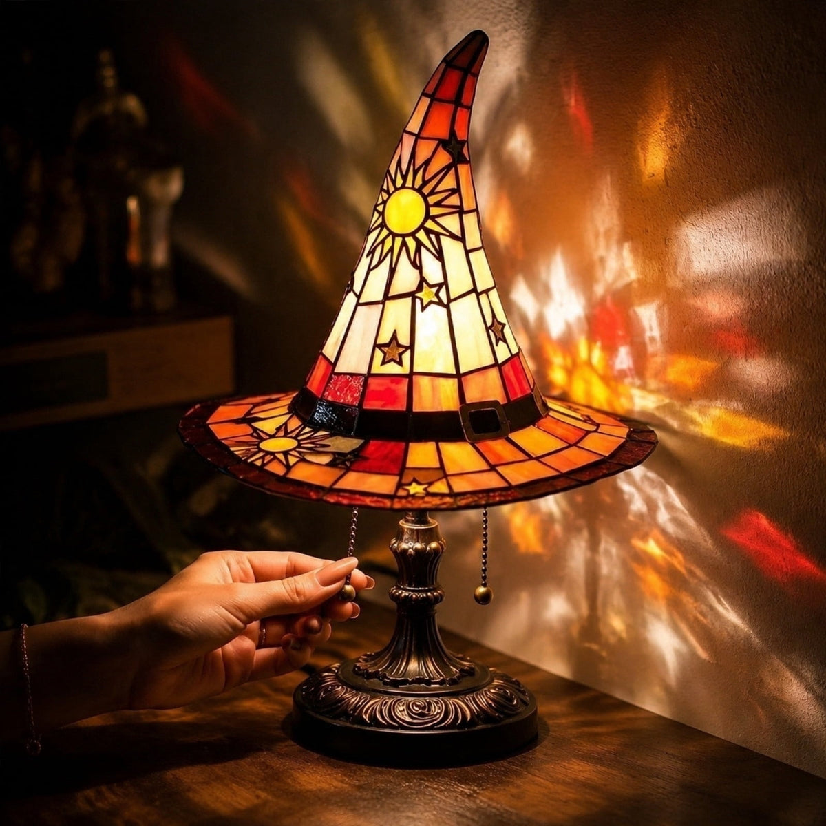 Lighted Vintage Patchwork Ghost, Rustic Farmhouse Halloween LED Light Up Ghost with Pumpkin Lantern, Spooky Cute Fall Decor for Mantel, Shelf, Tiered Tray, Entryway Porch Tabletop