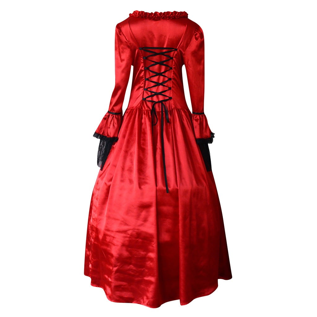 UPPADA Plus Size Victorian Dress for Women Lace Up Flare Sleeve Ball Gown with Corset Evening Party Maxi Gowns Vintage Cocktail Dress Wedding Dresses Early