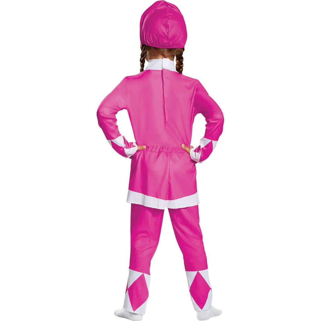 Disguise Toddler Girls' Classic Mighty Morphin Pink Ranger Jumpsuit Costume - 3T-4T