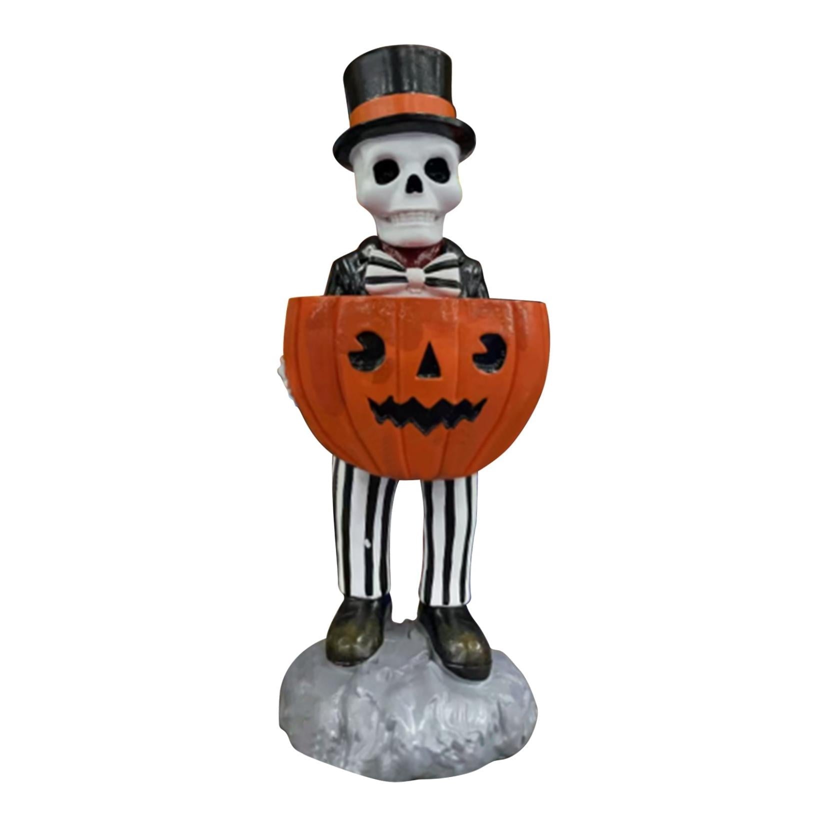 Halloween Ghost Coffee Stand Figurine, 2026 Spooky Decorative Ghost Statue for Shelf Desk Tabletop, Resin Halloween Ornament for Party, Farmhouse Seasonal Decor