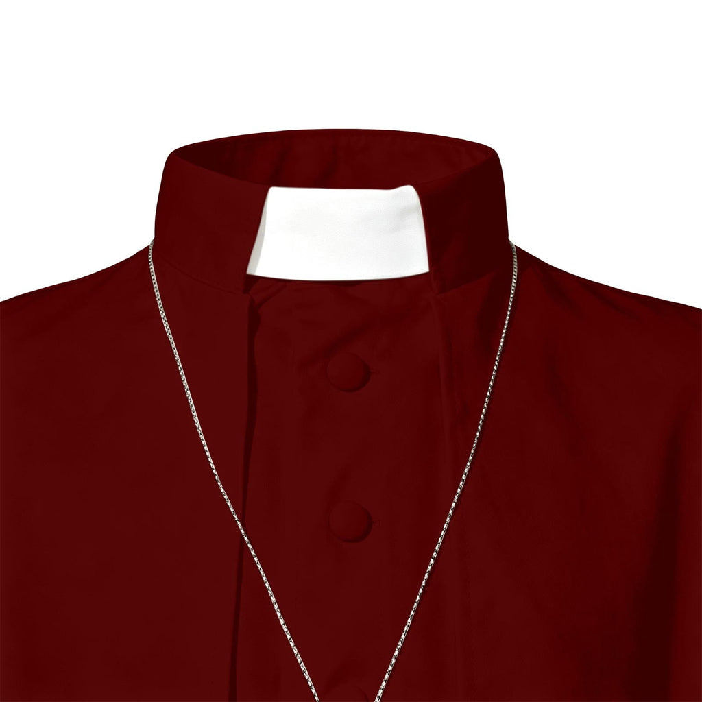 JOANKDMI Catholic Priest Costume for Men Clergy Cassock Robe with Capelet and Sash Halloween Party Outfit Religious Father Minister Fancy Dress for Men