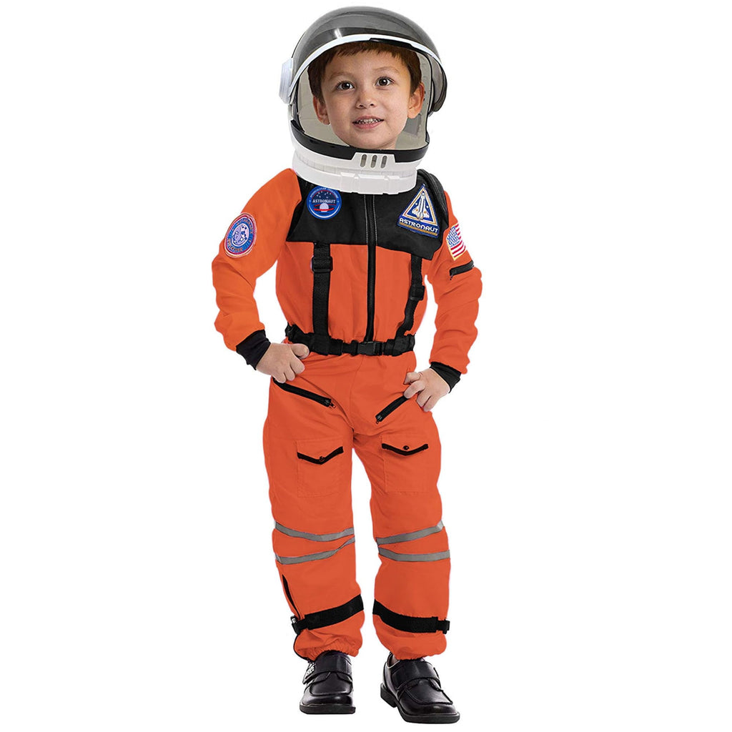 Joyfy Astronaut Costume with Helmet for Kids Toddler Boys Halloween Dress Up Party and Roly Play Cosplay 3-14 Years