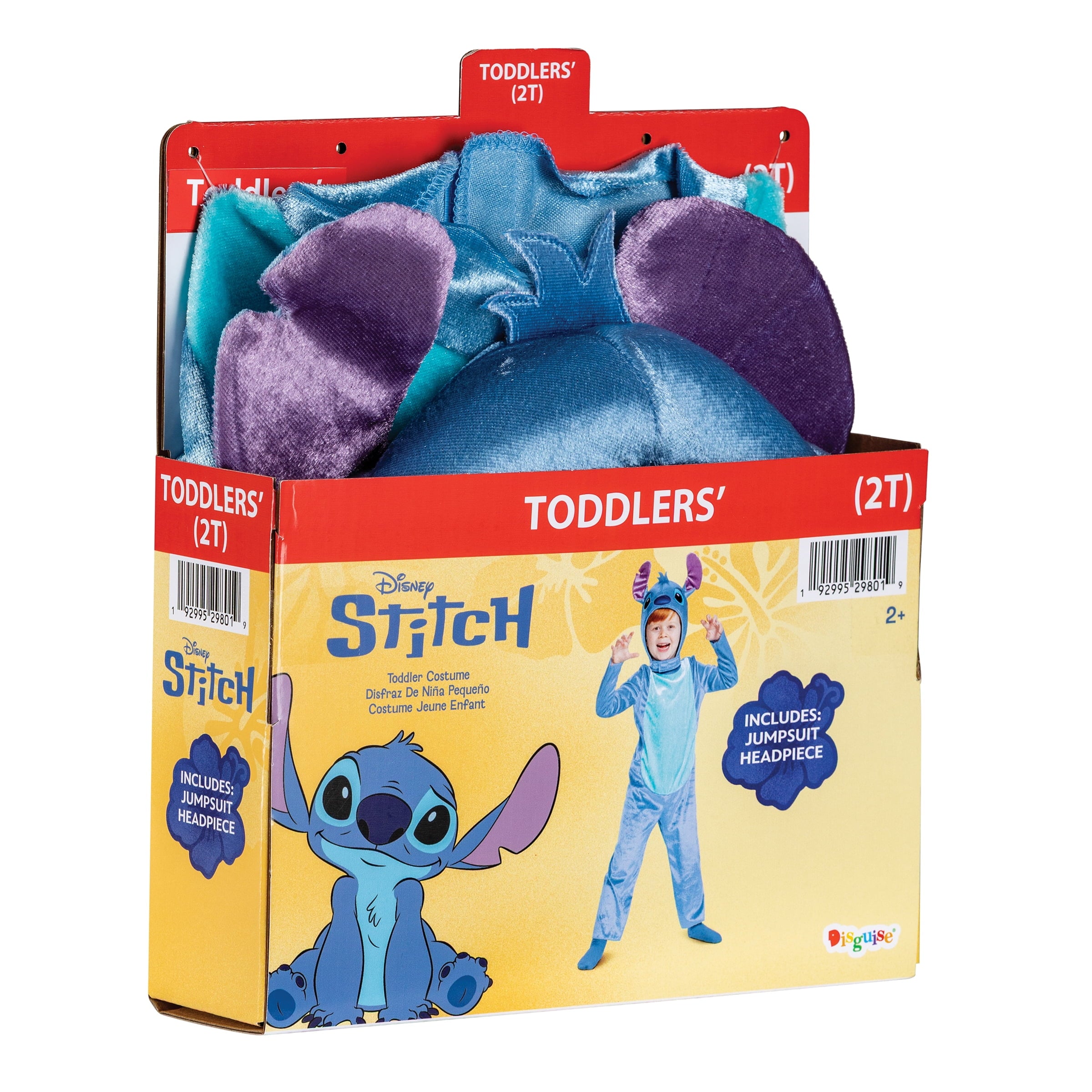 Disney Lilo & Stitch 'Stitch' Halloween Costume for Children, Toddlers Size 2T, by Disguise