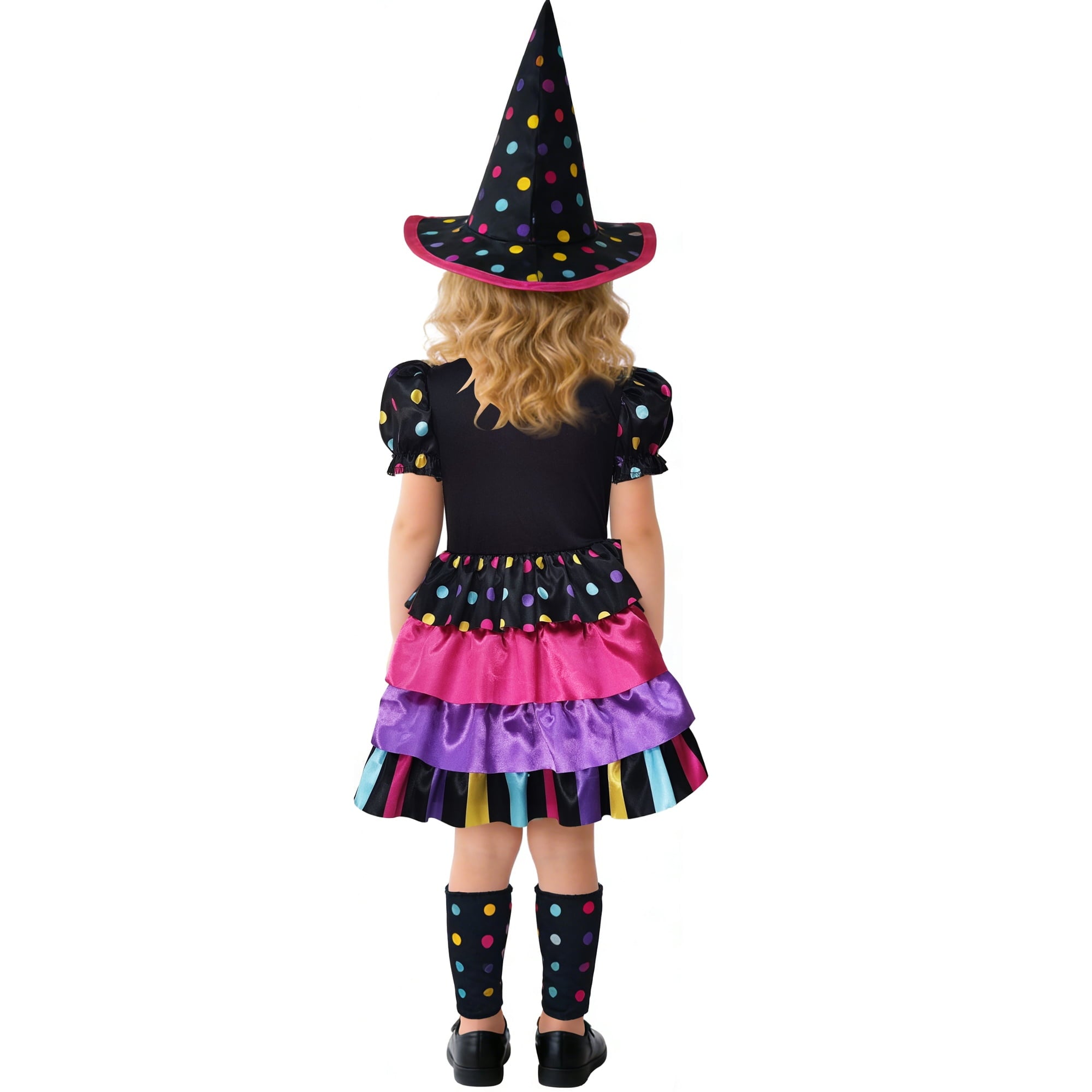Polka Dot Witch Halloween Costume for Toddler, Size 3T-4T, by Way to Celebrate