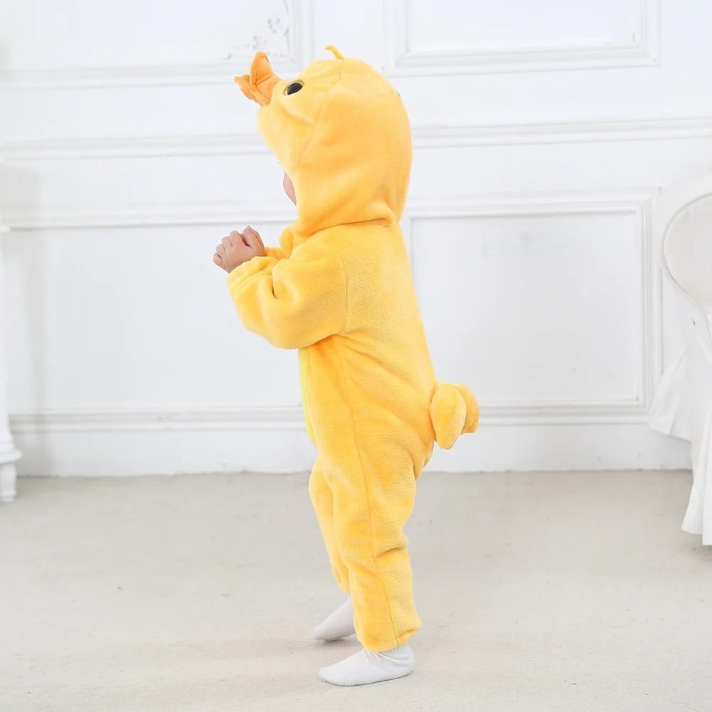 WIBACKER 0-3T Unisex Baby Animal Costume Winter Autumn Flannel Hooded Romper Christmas and Halloween Panda Cosplay Jumpsuit