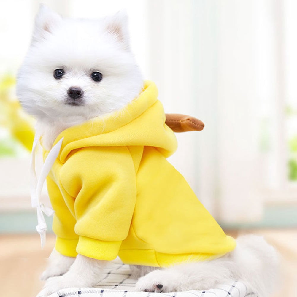 Winter Warm Plush Dog Hoodie, Heart‑Shaped Pet Cosplay Outfit for Small Dogs
