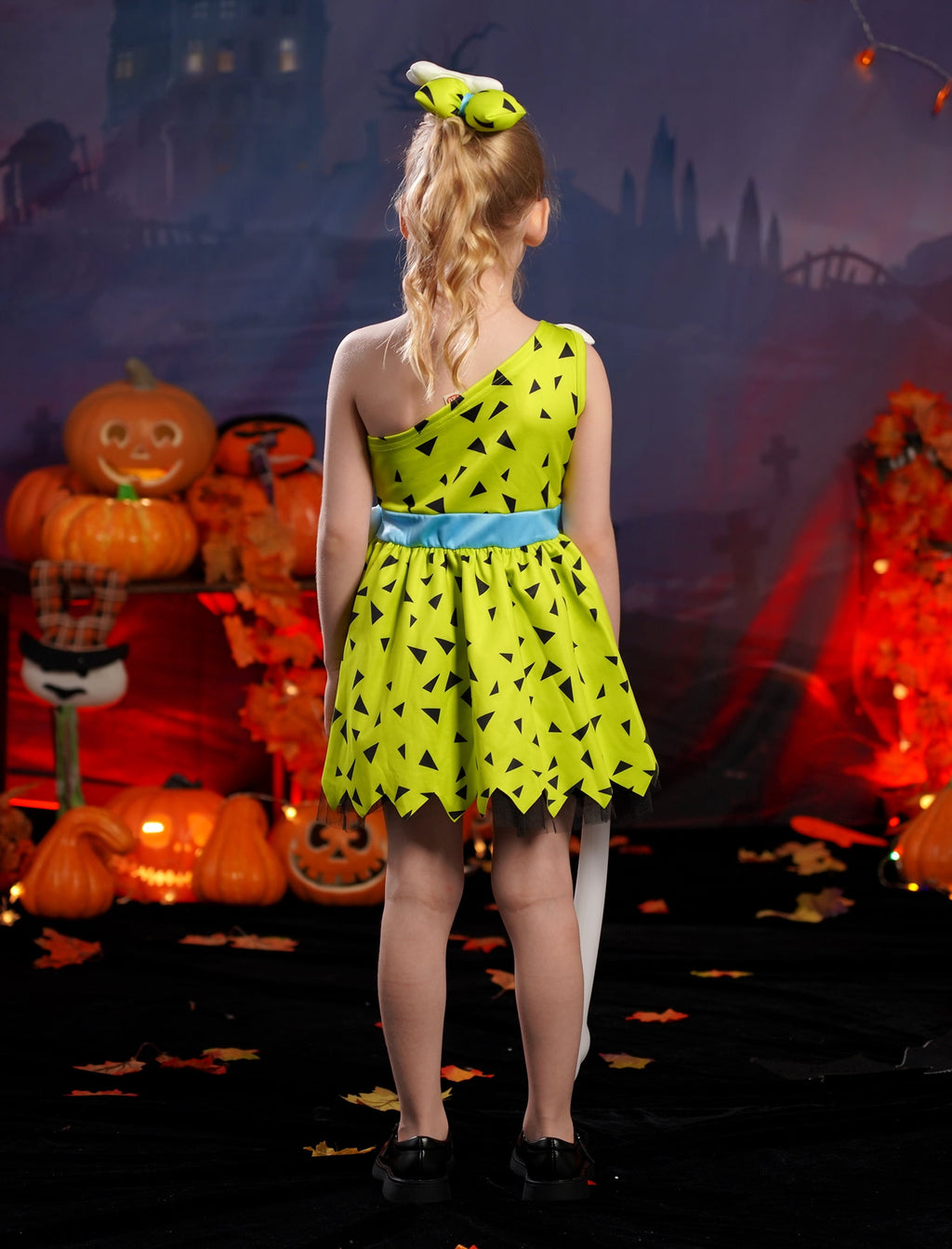 IWEMEK Girls Dress Cosplay Cavegirl Costume for Infant Girl Cute Casual Summer Comfy Tutu Stone Age Themed Birthday Outfit