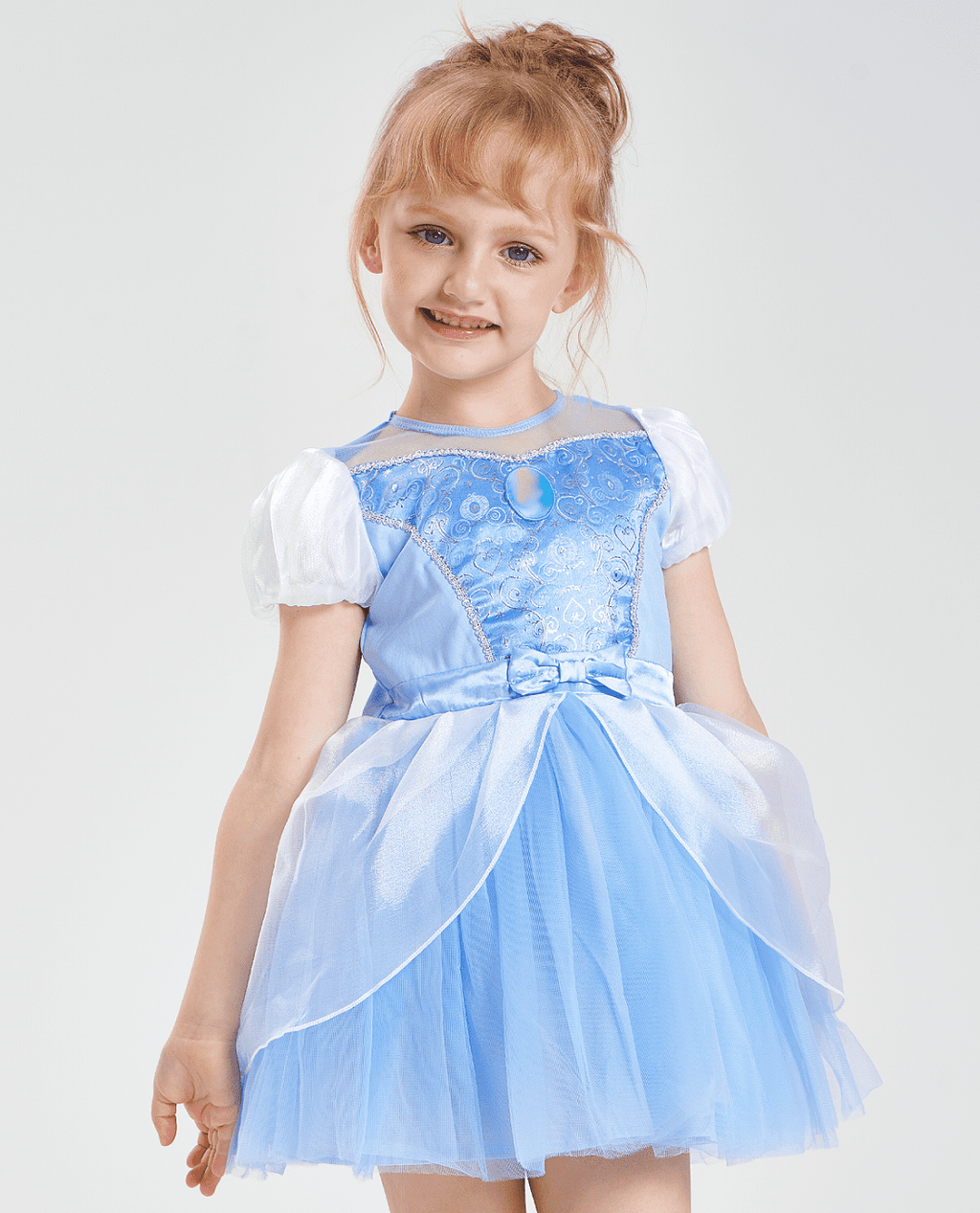 IKALI Baby Girls Princess Costume Dress up Clothes, Toddler Tutu Blue Outfit for Birthday Party 6M-4T