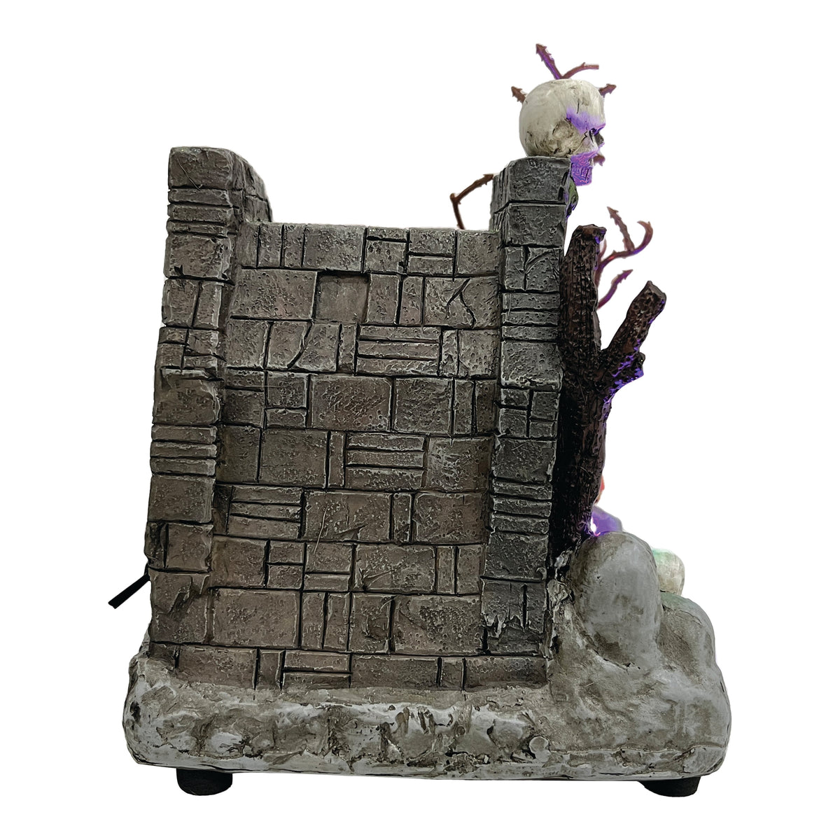 FG Square Animated Drainpipe Ghoul Halloween Figurine | Spooky Town Collection Accessories with Multi-Color LED, Motion and Sound for Halloween Decorations | 8.66 Inch