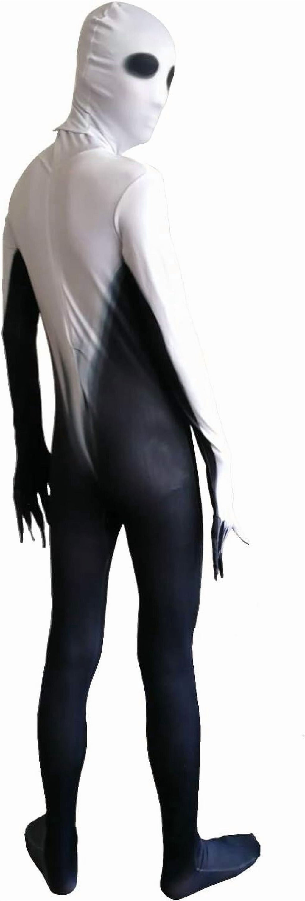 Joyfy Scary Halloween Costume for Kids, Slenderman Skin Bodysuit Skinsuit for Boys Girls Halloween Dress up Party Age up to 12 Years