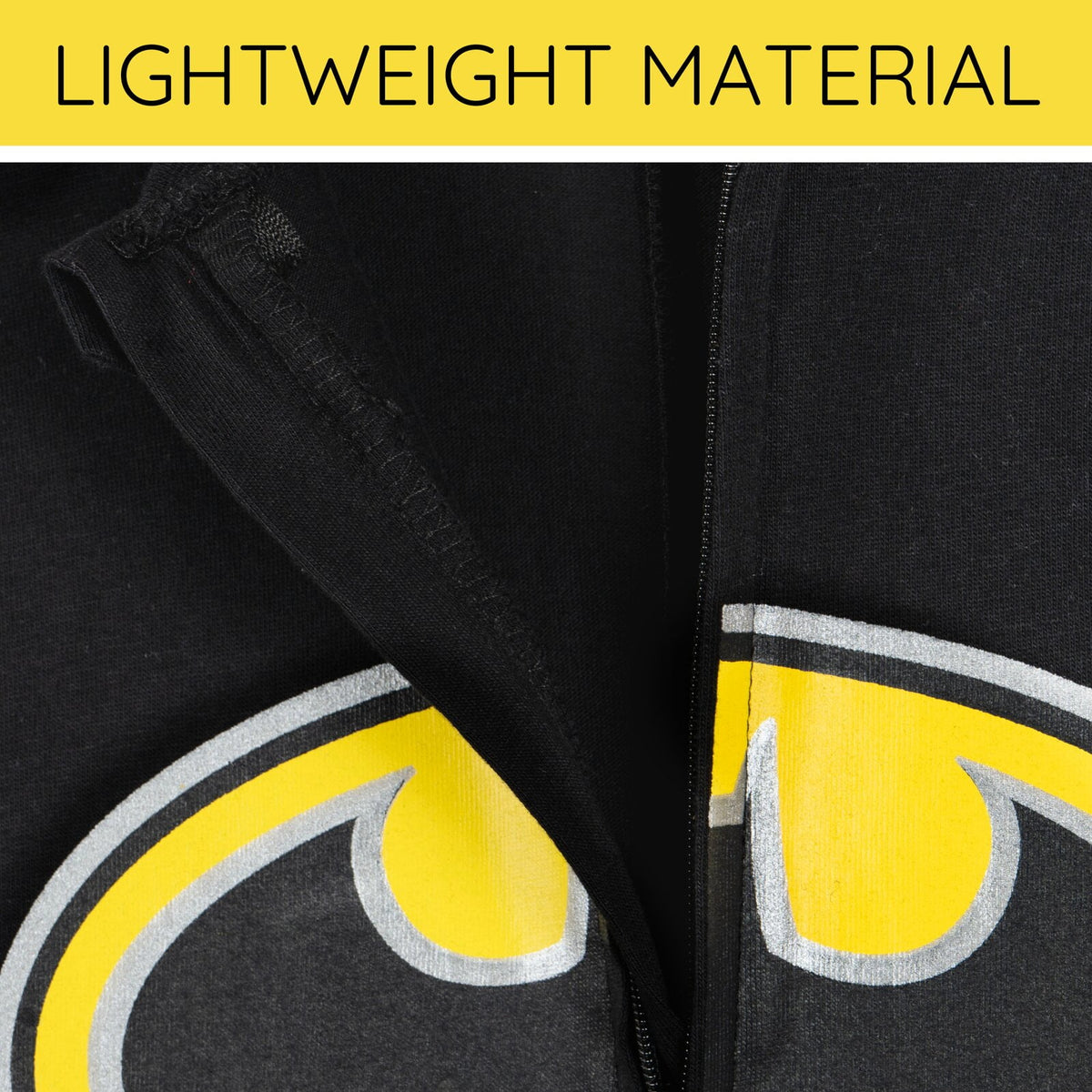 DC Comics Justice League Toddler Boy or Girl Cosplay One Piece Coverall with Cape Batman Black
