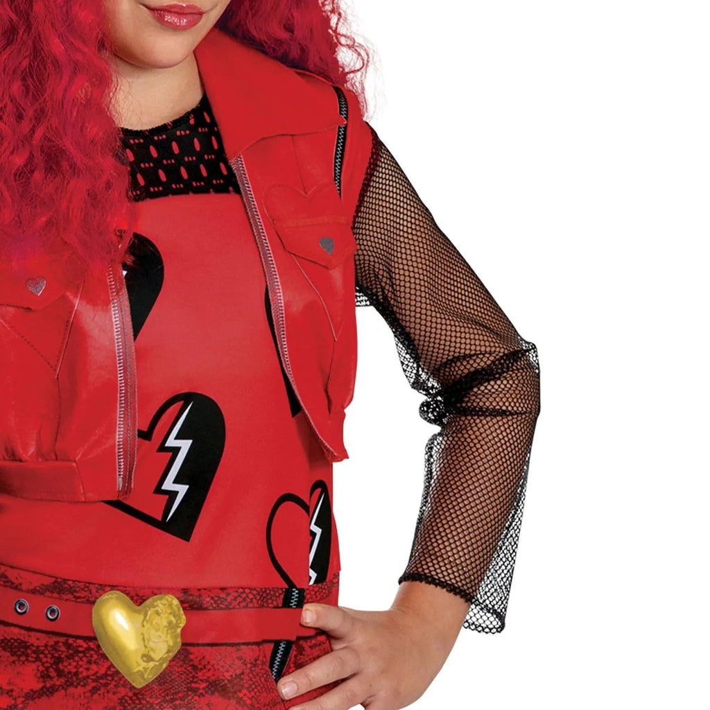 Disguise Girls' Disney's Descendants 4: Rise of Red Classic Red Costume - Size 10-12