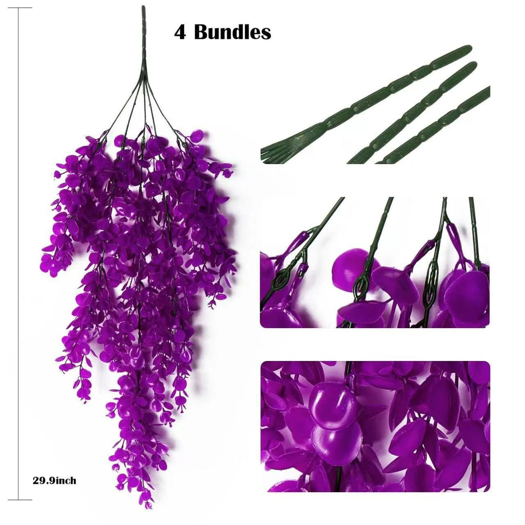 2-Pack Fake Hanging Plants, Faux Hanging Plant Artificial Greenery for Living Room Bedroom Boho Wall Shelf Indoor Outdoor Decor Artificial Hanging Plants