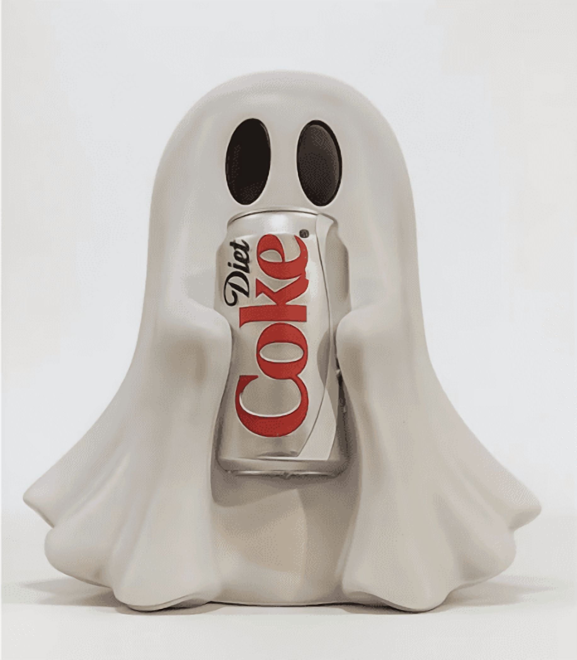 Halloween Cute Ghost Ghost Holding Coke, Spooky Beverage Holder Figurine, Cute Ghost Drink Holder Coke, Halloween Decorations For Tabletop, Party Decor & Office & Desk Display Hallow
