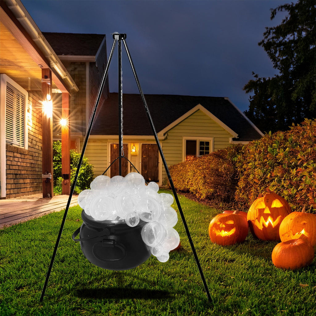 Muecwrye Halloween Decorations Outdoor, Halloween Clearance! Halloween Witches Cauldron with Lights, DIY Bubbling Cauldron Set Decor for Home Porch Outside, Halloween Party Supplies( Without Tripod)