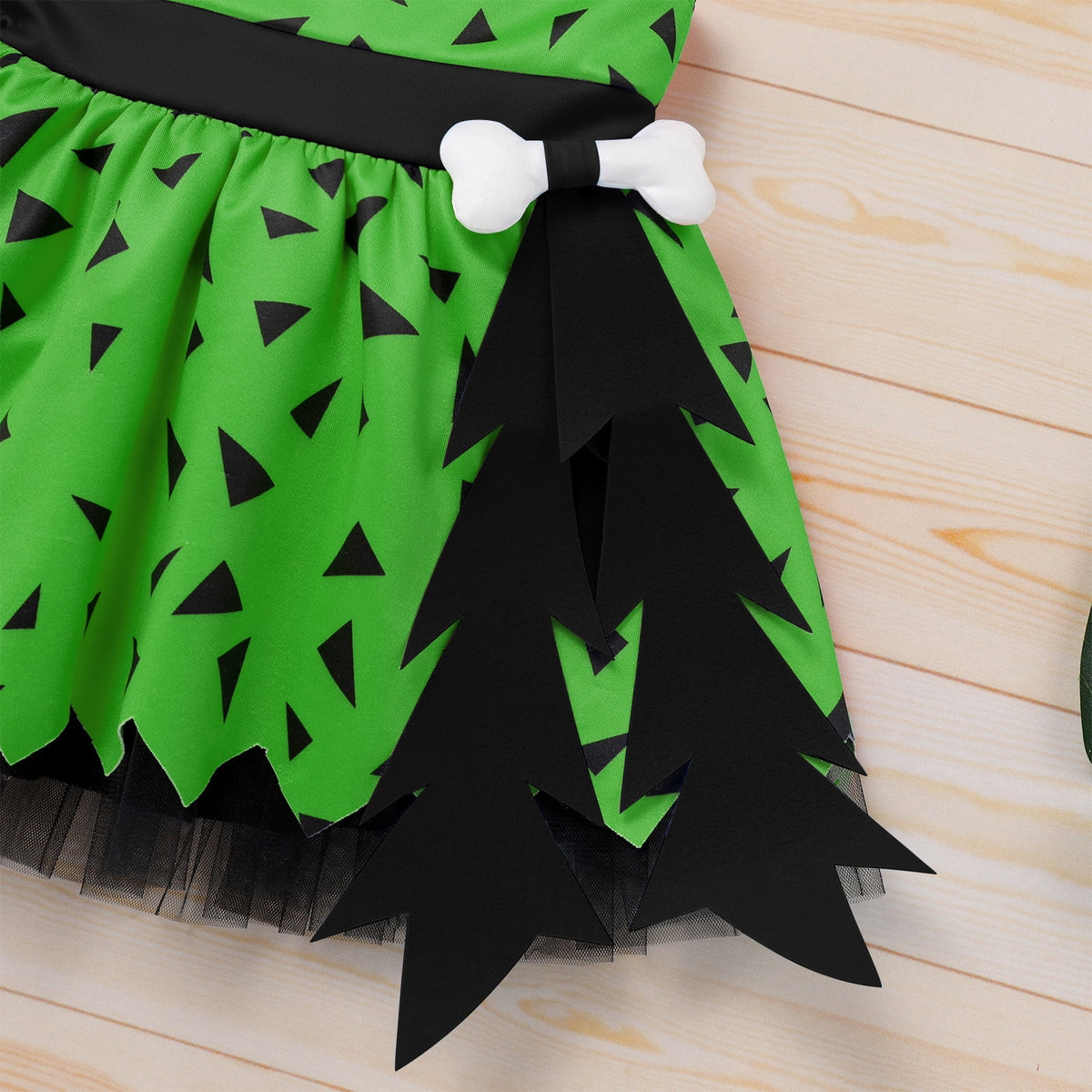 IWEMEK Girls Dress Cosplay Cavegirl Costume for Infant Girl Cute Casual Summer Comfy Tutu Stone Age Themed Birthday Outfit