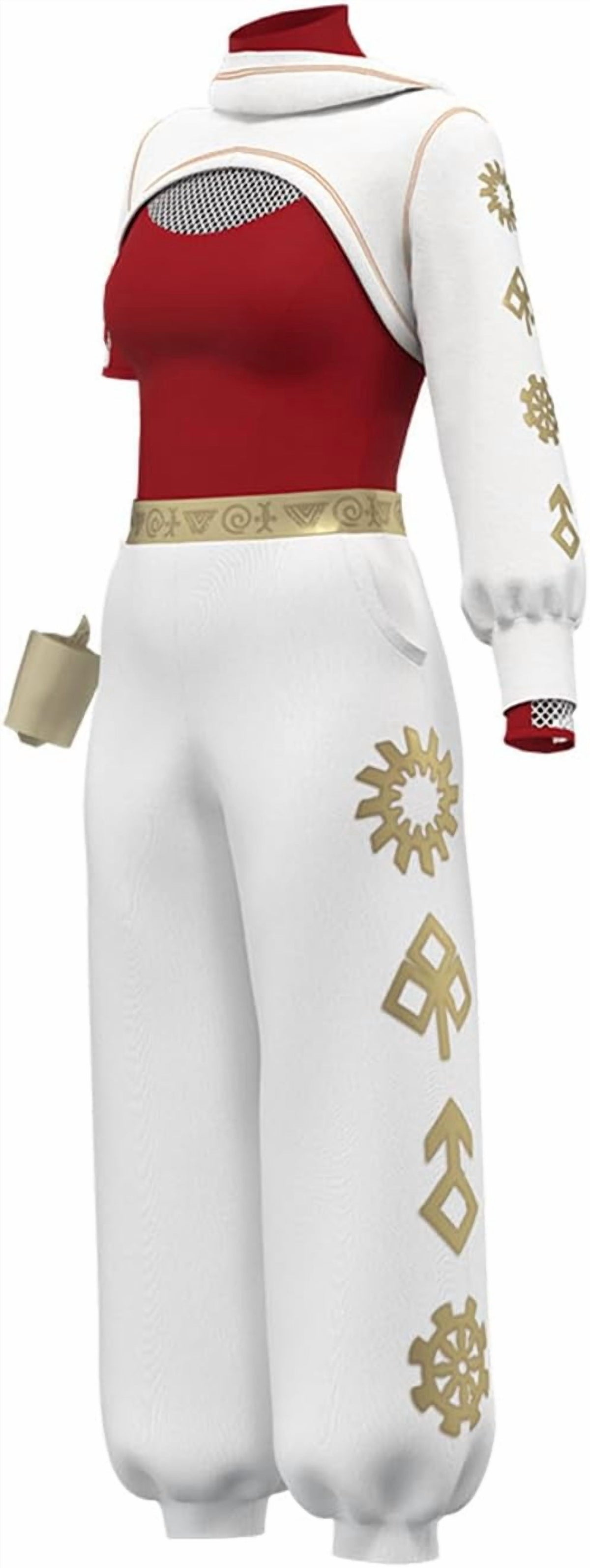 Guvpev Women Nova Bright Costume, Zombies 4 Costumes, Dawn of the Vampires Nova Cheerleader Cosplay Costume, Mesh Top Skirt Hoodies Wrist Prop Full Set Outfits, Halloween Fancy Dress Costumes
