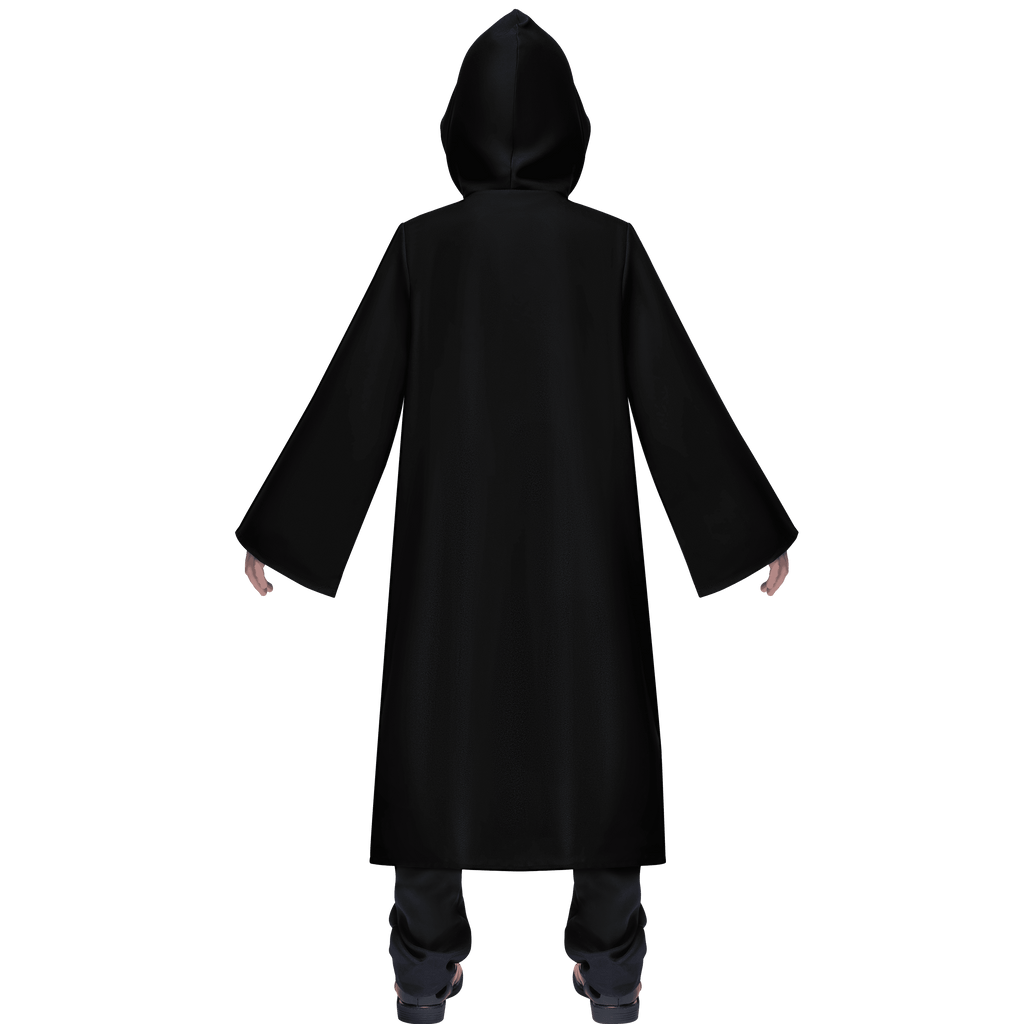 Joyfy Boys Renaissance Costumes, Kids Knight Costume, Black Cloak Tunic Hooded Robe Halloween Costume for Child Halloween Party Cosplay