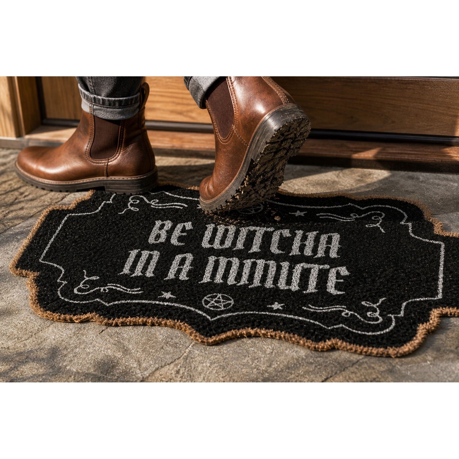 Tepsmf Halloween Doormat 19.7x31.4IN Soft Non Slip Halloween Bathroom Rug For Front Doors Porches And Witch-themed Home Decor