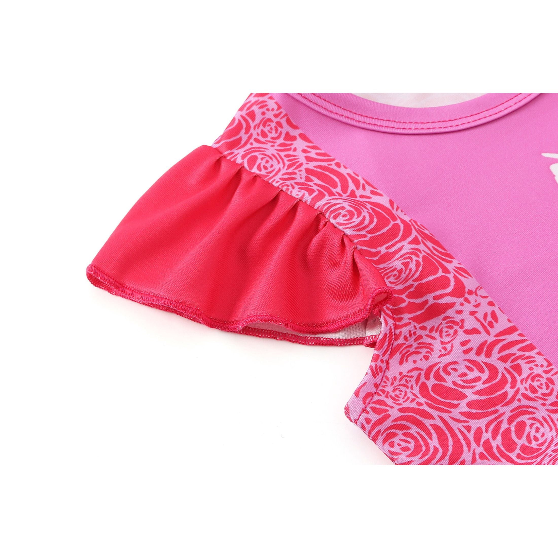 Benylion Toddler Girls Pink Polka Dot Dresses Birthday Party Fancy Dress Up Costume for 7-8 Years