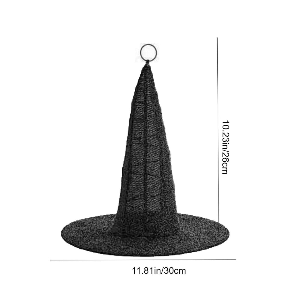 Honeplcked Lighted Hanging Witch Hats, Light Up Waterproof Halloween Decorations Hanging Lights for Indoor Outdoor Yard, Lawn, Tree, Party Supplies Decor