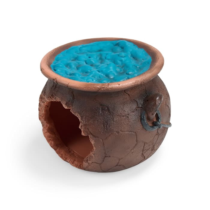 Petco Cauldron Reptile Habitat Hideaway Black Large